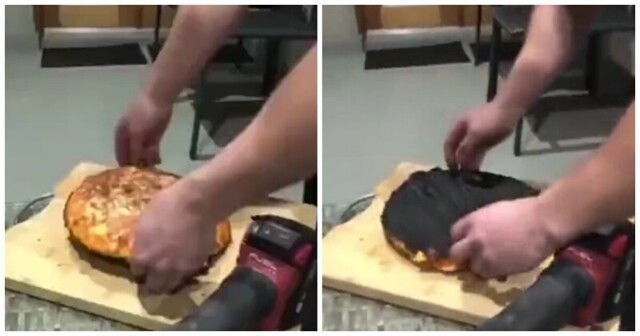 Нестандартное решение проблемы подгоревшего пирога