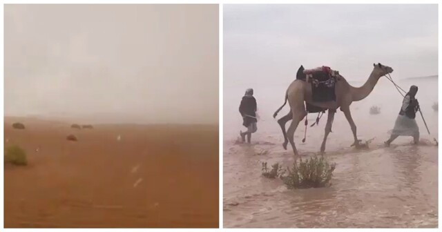 В ОАЭ в 50-градусную жару искусственно вызвали проливные дожди
