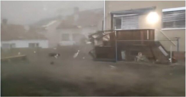 Собака против торнадо в Чехии