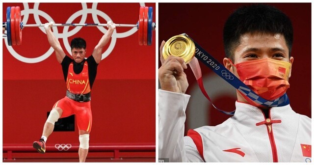 «Стойка фламинго»: китайский штангист взял золото ОИ и установил рекорд стоя на одной ноге