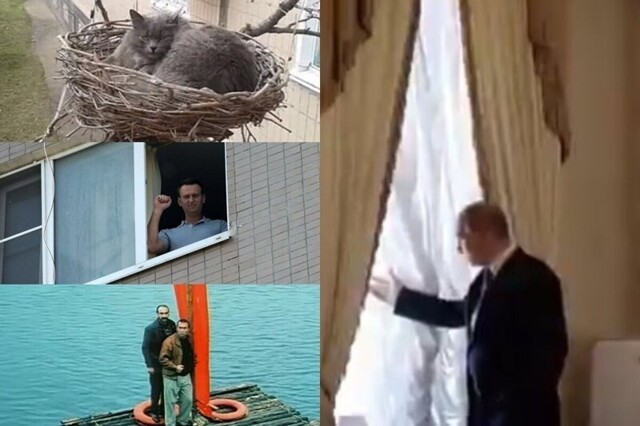 Что увидел Путин за окном? В соцсетях теряются в догадках и шутят над репортажем журналистов