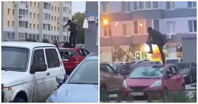 Тюменец после ссоры с женой разгромил ее машину у дома
