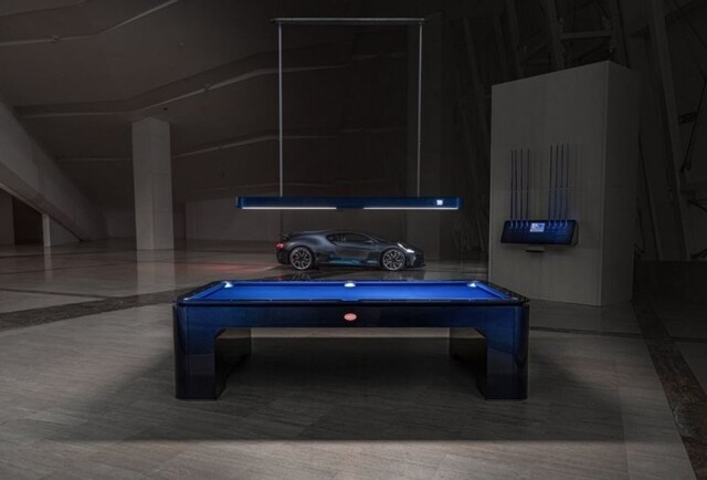 Бильярдный стол из углеродного волокна от компании Bugatti
