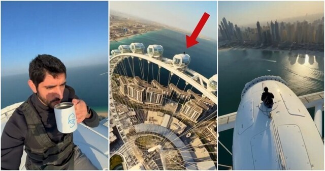 Принц Дубая выпил кофе на кабинке самого высокого в мире колеса обозрения