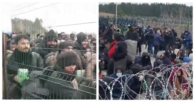 Польские пограничники открыли огонь по мигрантам