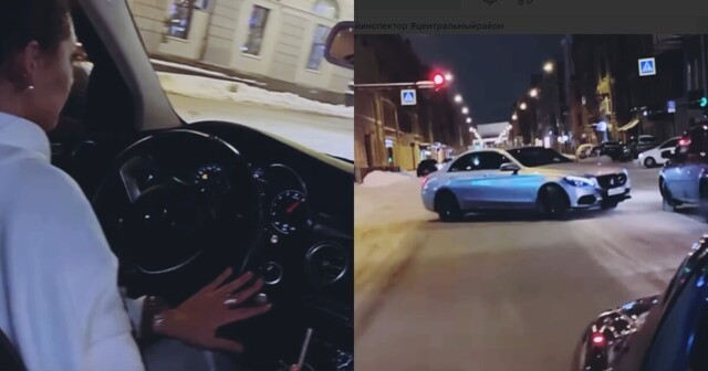 "Отбирать права, конфисковать машину": соцсети - о девушке, устроившей дрифт на Невском проспекте