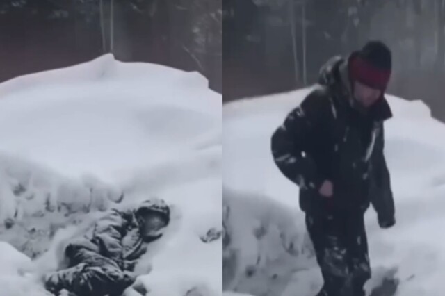 "Чистим снег, а он лежит": дорожные рабочие нашли в сугробе труп, который внезапно встал и пошел похмеляться