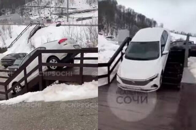 Бог парковки: в Сочи заметили очень странно стоящее авто