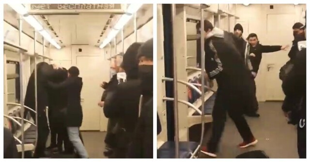Мигранты устроили массовую драку в московском метро