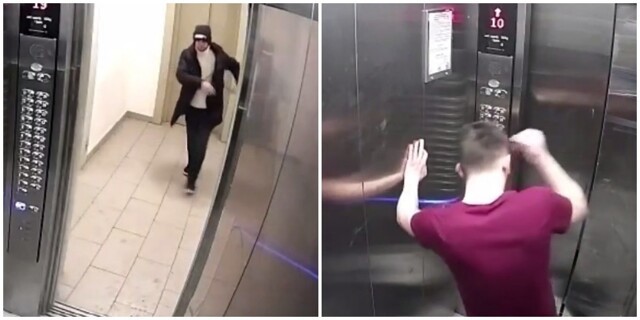 Житель Новосибирска подрался с лифтом и победил