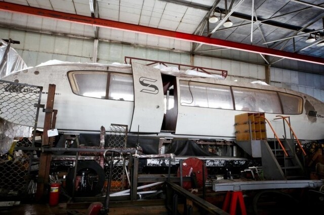 Советский поезд на магнитной подушке четверть века провел «под целлофаном»