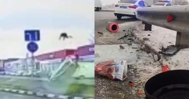 Последний полет: непристегнутый водитель вылетел из машины на Кубани