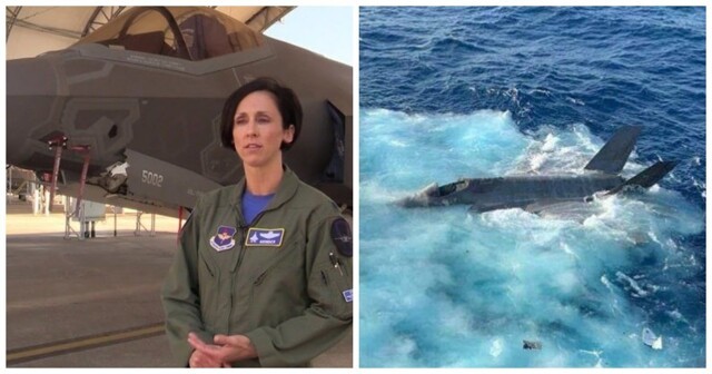 Женщина-пилот F-35 утопила истребитель при первой же посадке на авианосец