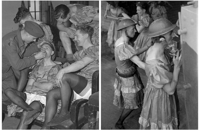 7 скандальных кадров: почему британские солдаты надевали женские платья и чулки