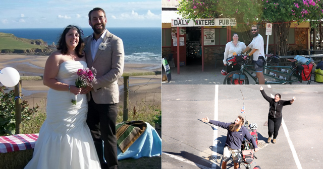 Свадебное путешествие на тандеме: как молодожены проехали кругосветку на двухместном велосипеде