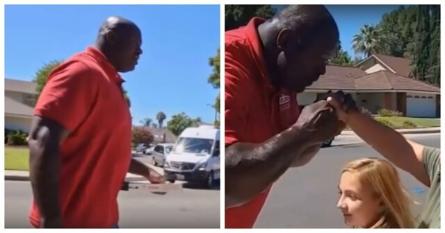 Легендарный баскетболист Шакил О'Нил на улицах города раздавал бесплатную пиццу