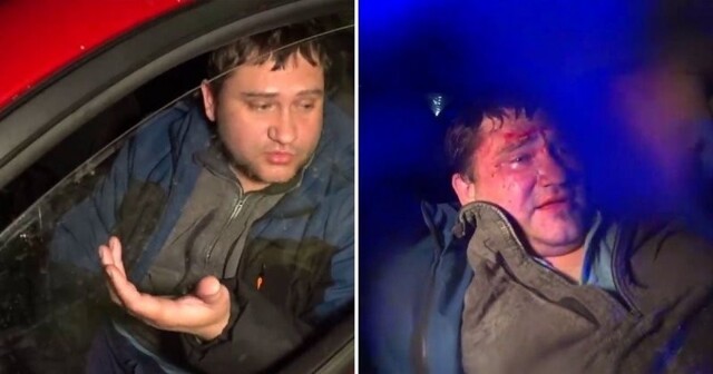 В Петербурге пьяный толстяк отказался выходить из машины и протащил инспектора несколько сотен метров