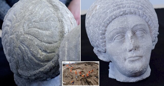 Очистка древнеримских бюстов, найденных британскими археологами, выявила новые сложные детали