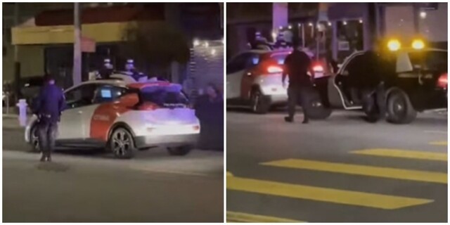В Сан-Франциско полицейские задержали беспилотный автомобиль, а потом чуть не устроили за ним погоню