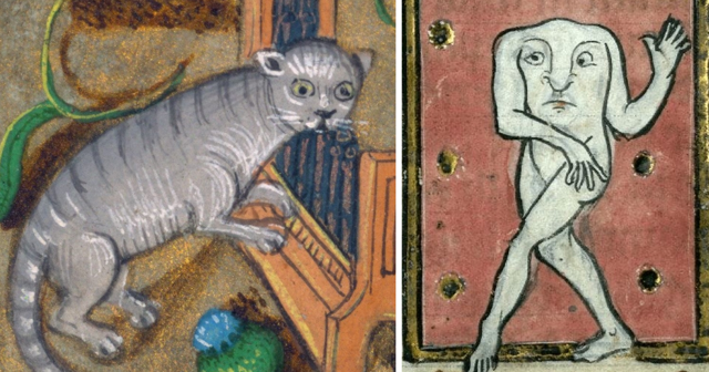 40 примеров неуёмной фантазии средневековых художников