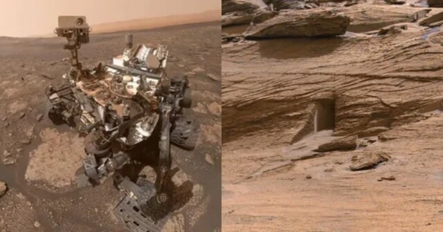 Портал в другой мир? Марсоход NASA прислал загадочное фото «двери» в скале