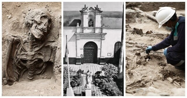 В Перу во дворе испанской больницы 16 века раскопали кладбище
