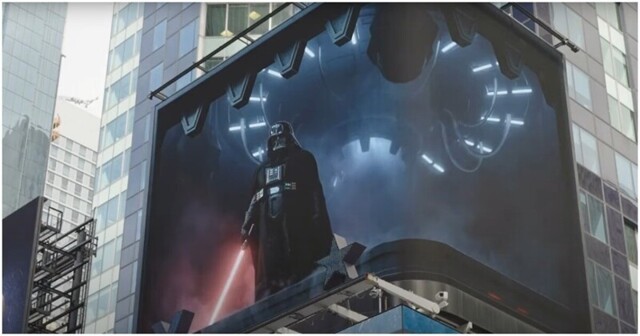 На Таймс-сквер появился новый билборд с Дартом Вейдером