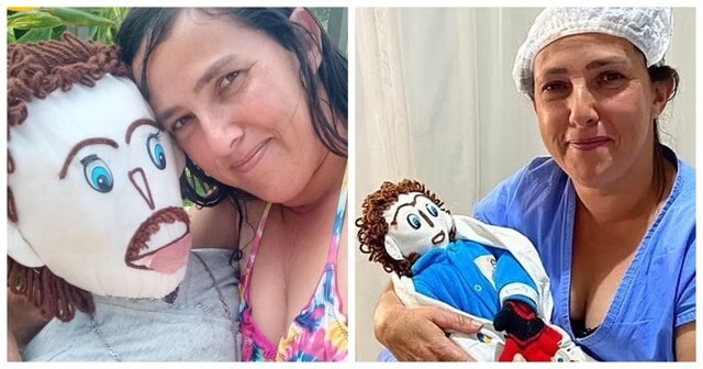 Бразильянка вышла замуж за тряпичную куклу и родила от неё ребёнка