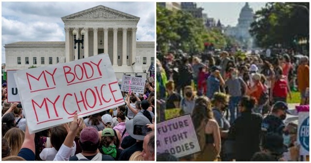 В США прошли массовые протесты из-за отмены права на аборты