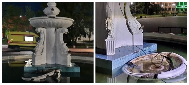 Тяжелое селфи: в городе Асбест фонтан придавил вандала, пытавшегося на него взобраться
