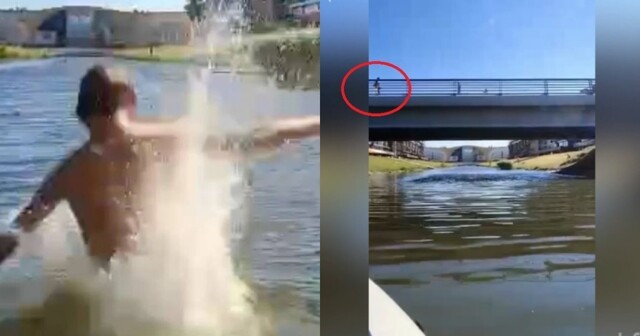 В Петербурге ребенок прыгнул с моста и едва не врезался в катер