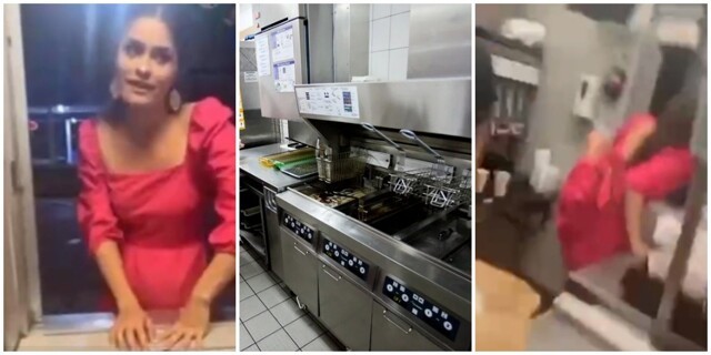 Американка залезла на кухню "Макдональдса", чтобы приготовить себе еду