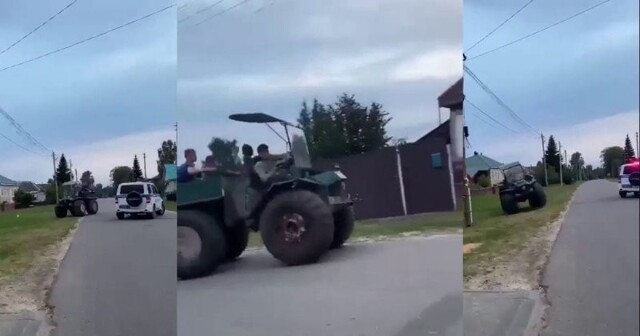 Во Владимирской области полиция гонялась за подростками на болотоходе
