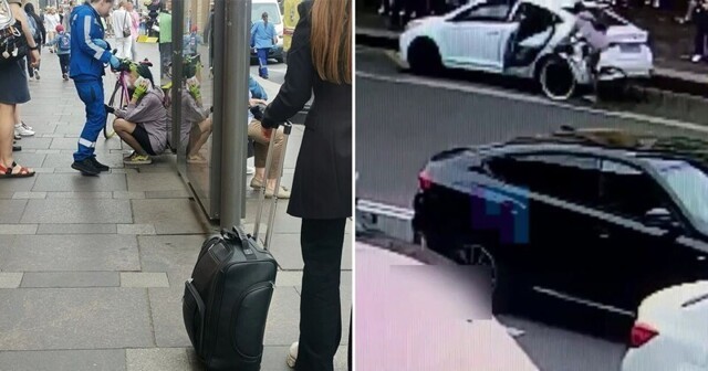 В центре Петербурга девушка на велосипеде врезалась в открытую дверь автомобиля