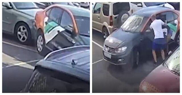 В Химках женщина пыталась припарковать авто и протаранила три автомобиля. Одному из них досталось дважды