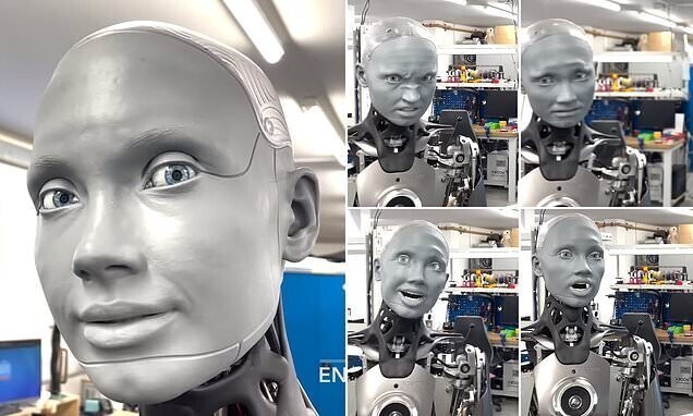 Самый реалистичный робот-гуманоид в мире научился гримасничать