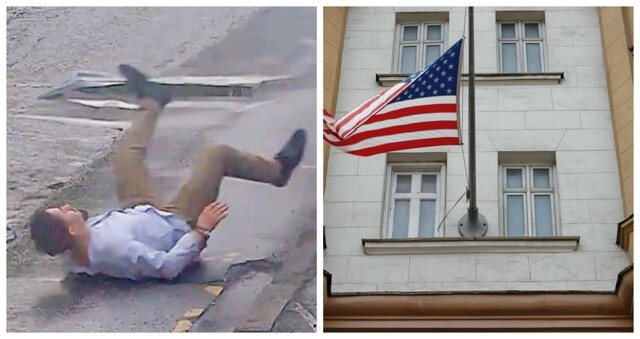 Как будет по-английски "в стельку"? Пьяный сотрудник посольства США попал в объективы видеокамер Москвы