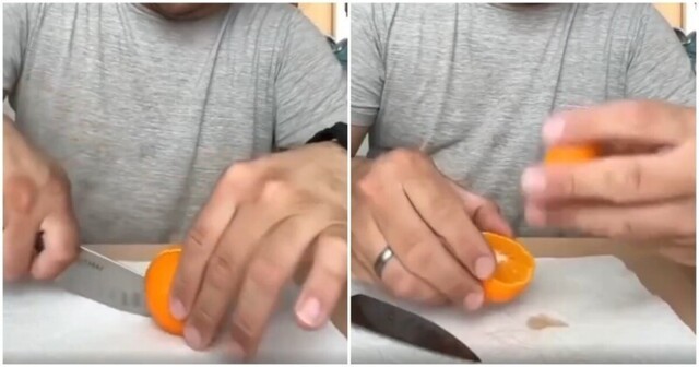 Как легко и быстро почистить апельсин или мандарин