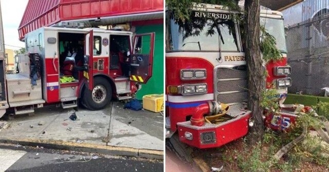 Столкновение двух пожарных машин в штате Нью-Джерси: восемь человек пострадали