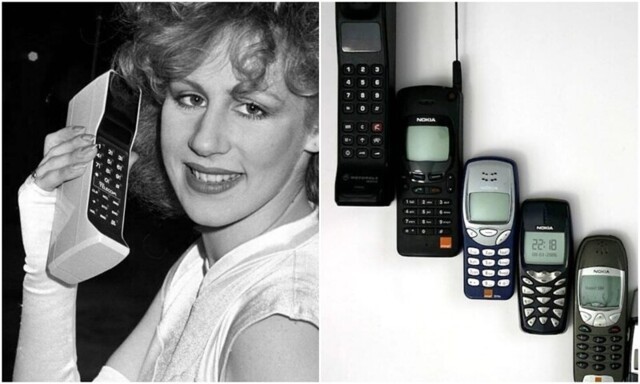 Эволюция мобильных телефонов в фотографиях