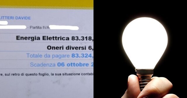 Итальянец получил счет за электричество и едва не ослеп