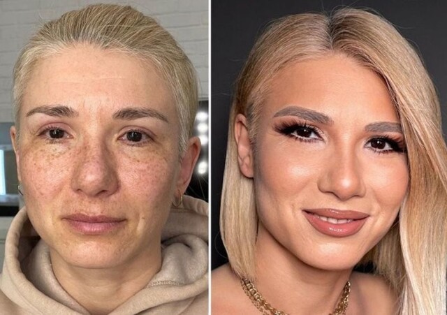Словно разные люди: как преображаются женщины после макияжа
