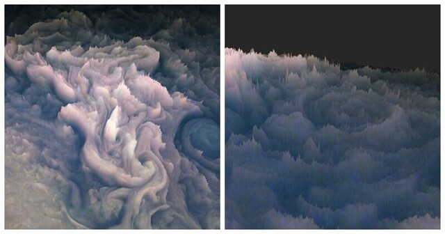 Космический аппарат «Юнона» прислал детальные изображения облаков над Юпитером
