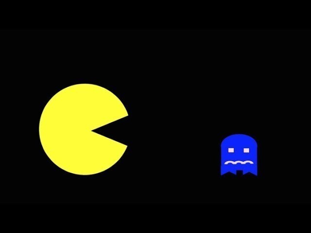 Самый первый запуск игры Pac-Man от #Atari 1980 год