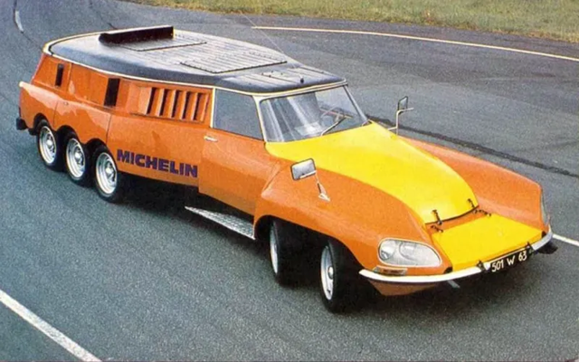 Citroen PLR компании Michelin был 10-колесным монстром, созданным для испытаний грузовых шин