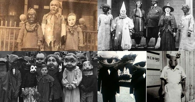 Жуткий Хэллоуин: костюмы прошлого, которыми впору пугать и взрослых