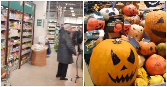 Женщина оскорбилась из-за хэллоуинских тыкв в магазине
