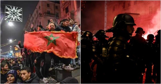 Болельщики сборной Марокко устроили веселую ночь всей Европе