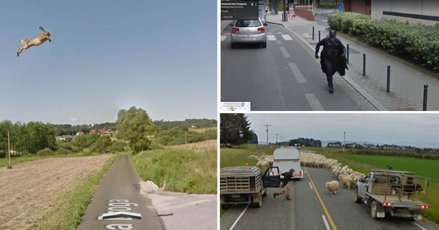 30 забавных и нелепых сцен, попавших на камеры Google Street View
