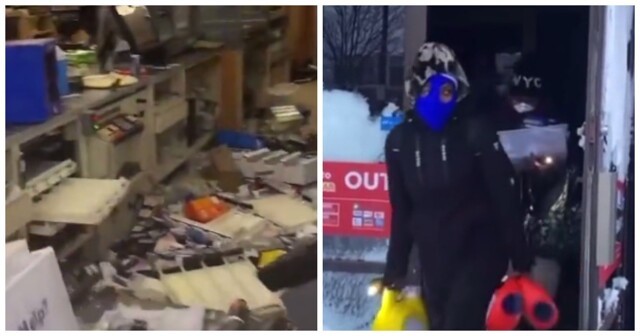 В американском Буффало местные жители начали массово грабить магазины